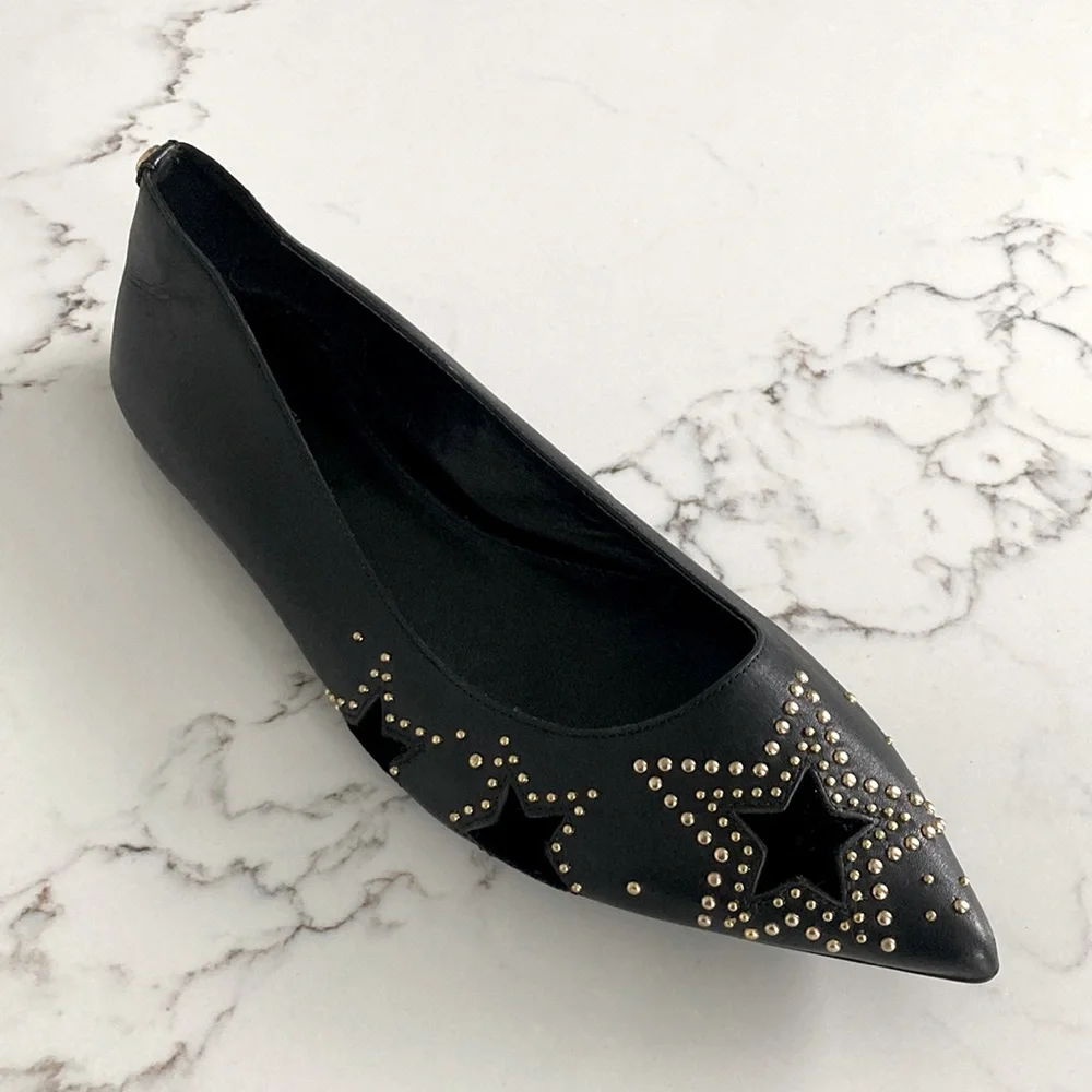 MICHAEL KORS Women’s LEATHER Slip On Flat Shoes Size 8M - Picture 2 of 7